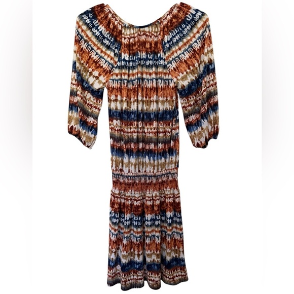 Veronica M Multicolor Long Sleeve Boho Dress Women XS - Picture 6 of 7